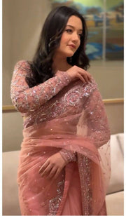 Designer Butterfly Net Saree – Light, Luxe & Lovely