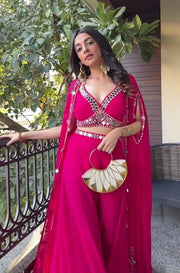 Pink Mirror Lehenga – Elegance with a Modern Twist