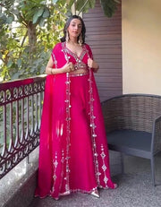 Pink Mirror Lehenga – Elegance with a Modern Twist