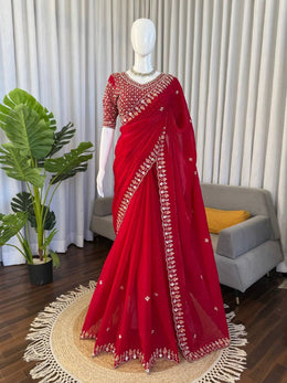 Designer Beads Work Saree – Elegance Redefined
