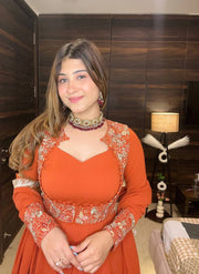 Royal Elegance Maxi Anarkali with Koti Set