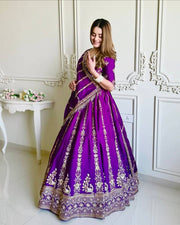 Royal Vichitra Silk Lehenga Set
