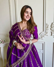 Royal Vichitra Silk Lehenga Set