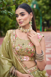 Golden Aura Premium Lehenga Choli Set