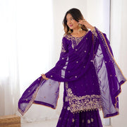 Pearl Grace Designer Top–Sharara Set