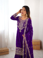 Pearl Grace Designer Top–Sharara Set