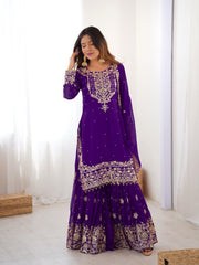 Pearl Grace Designer Top–Sharara Set