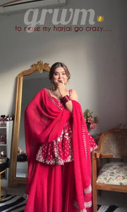 Luxury Blooming Elegance Sharara Set