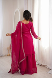 Premium Crunchy Silk Sharara Set