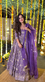 New Designer Anarkali Suit – Fancy Royal Look