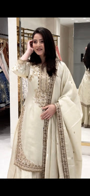 Premium GMY Silk Embroidered Plazzo Set