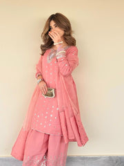Royal Chinon Silk Farshi Salwar Suit Set