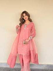 Royal Chinon Silk Farshi Salwar Suit Set