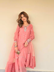 Royal Chinon Silk Farshi Salwar Suit Set