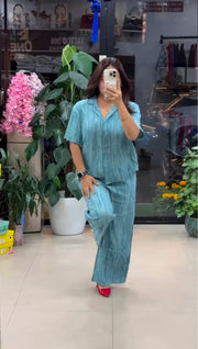 Designer Pure Linen Co-Ord Set