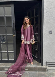 Royal Grace Crepe Silk Embroidered Set